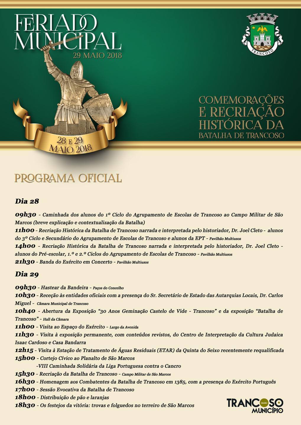 CartazFeriado Municipal 2018