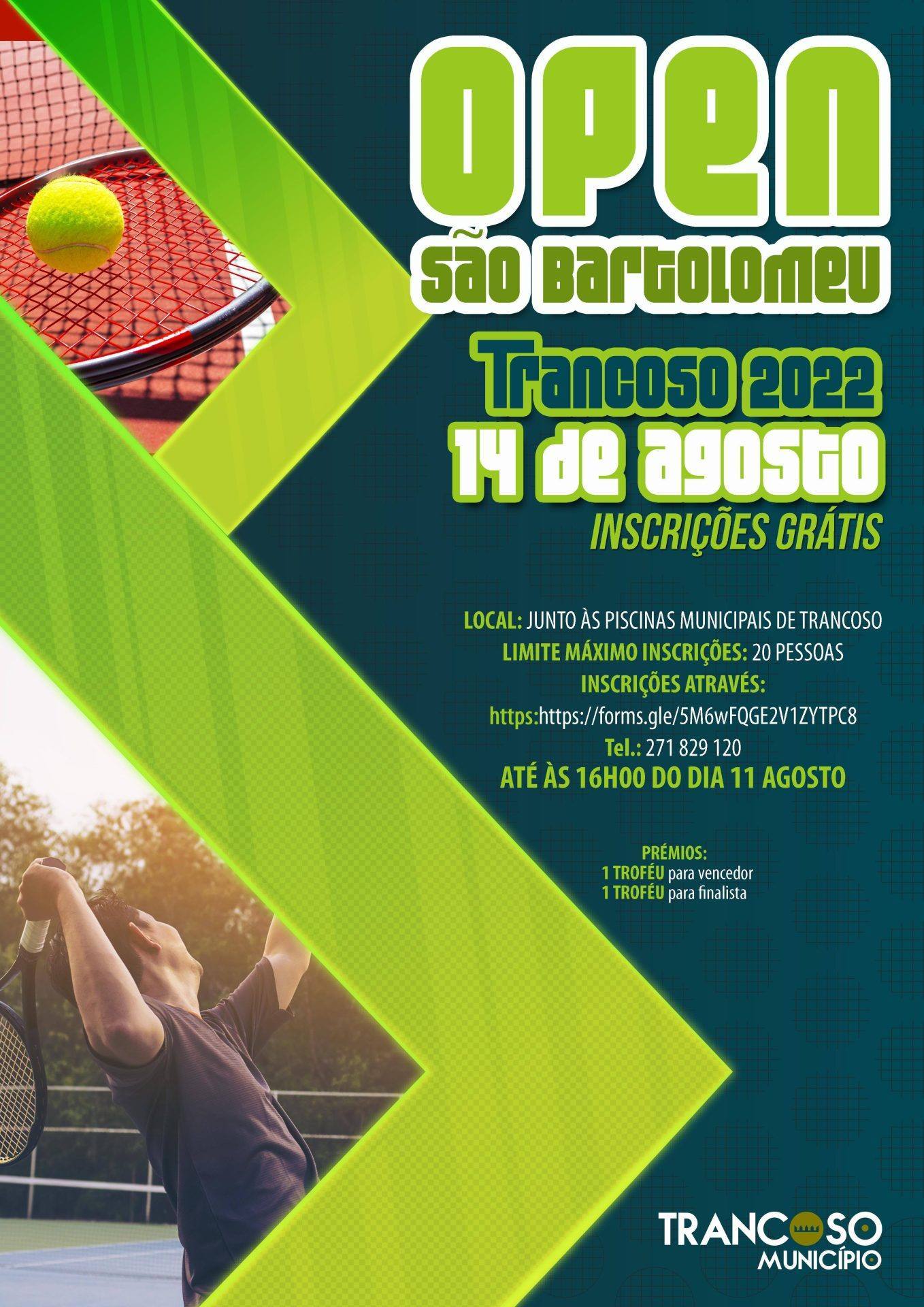 Cartaz Opentenis 2022 Alterado