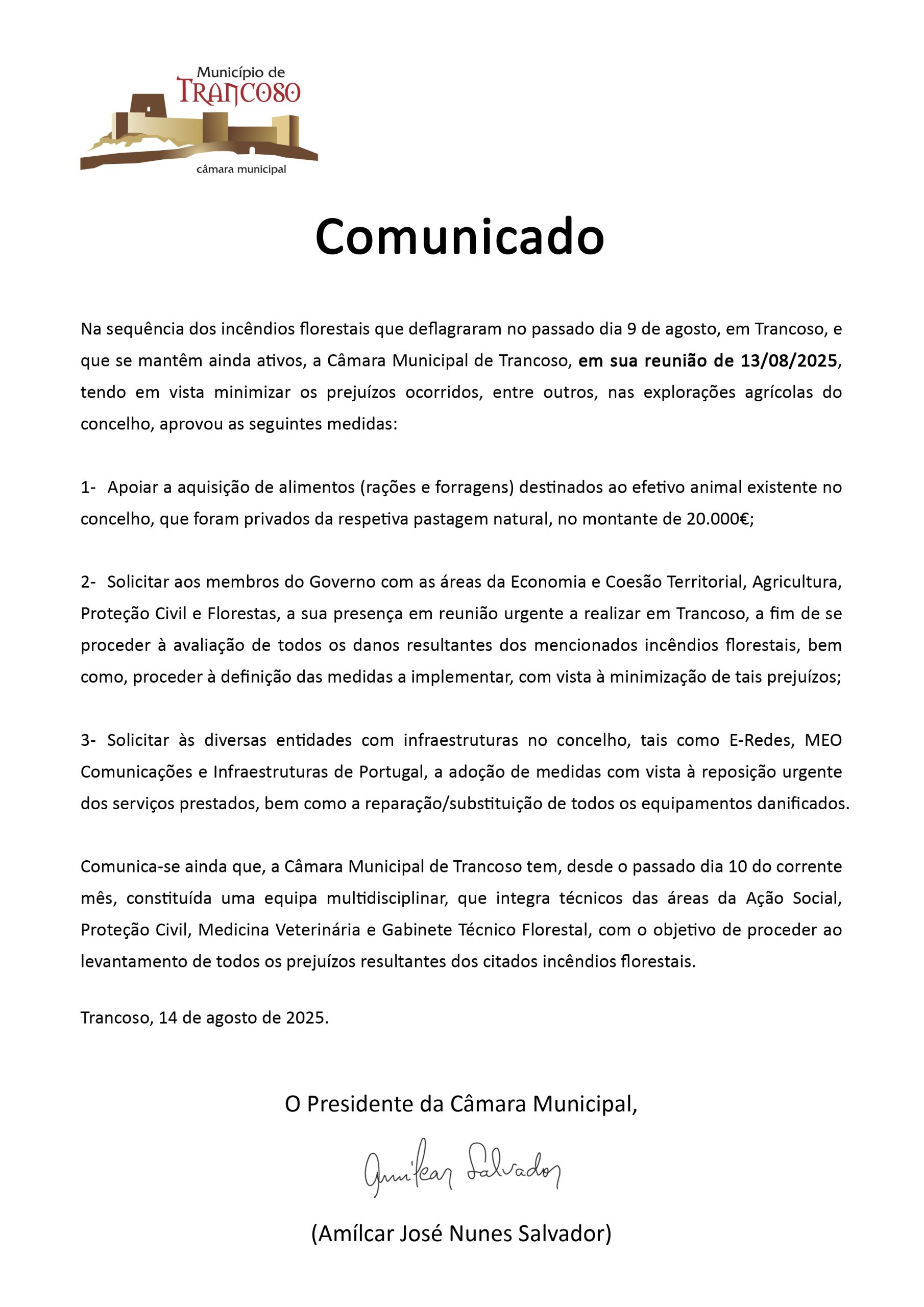 Comunicado