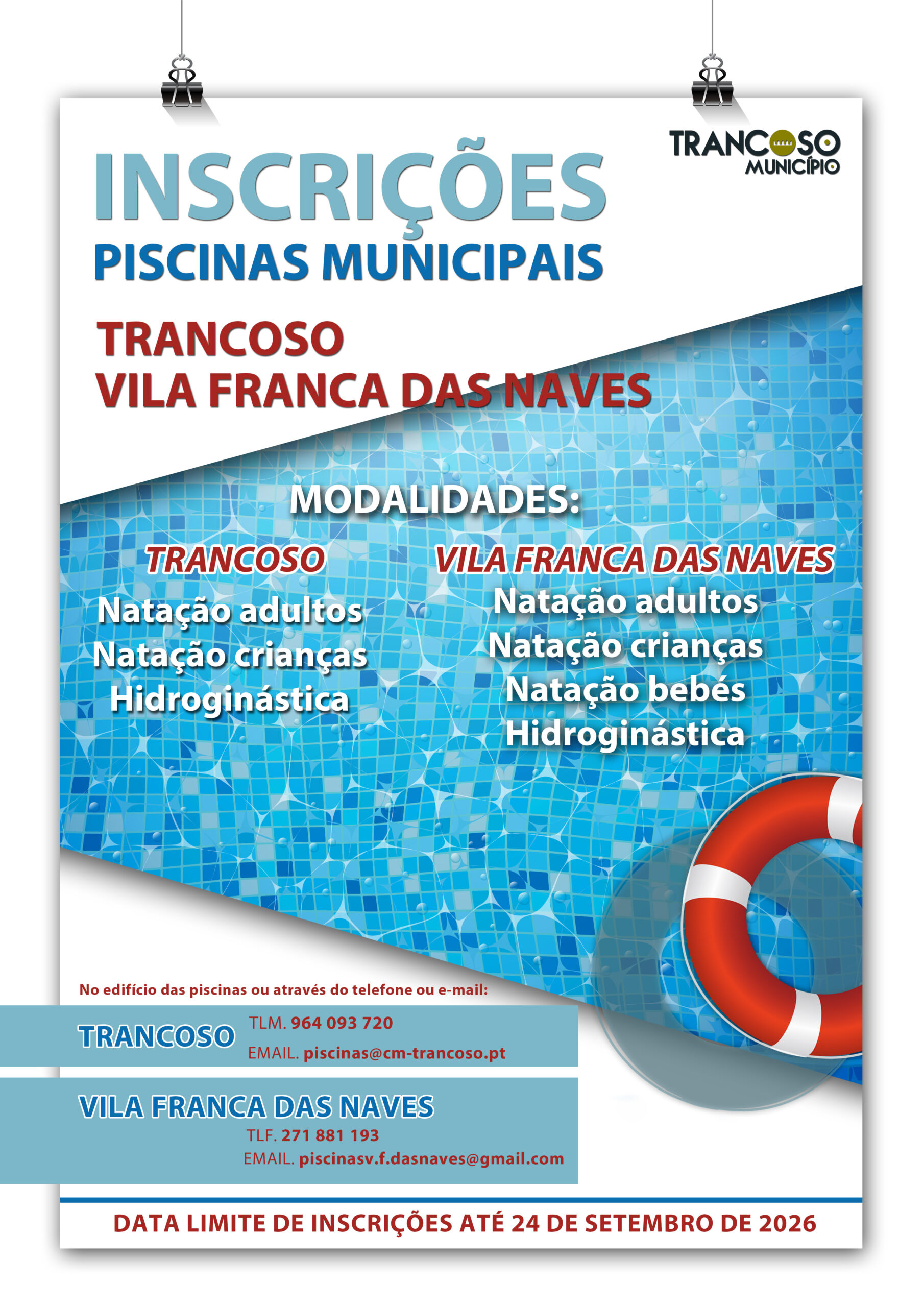 Abertura Piscinas 2026