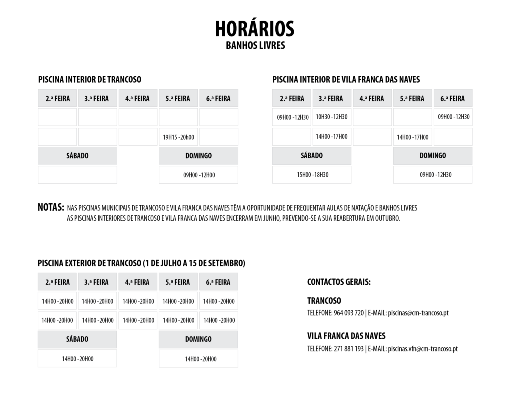 Horário Pisicnas Inverno
