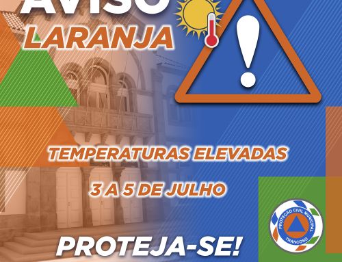 Aviso Laranja - Temperaturas elevadas | 3 a 5 de julho